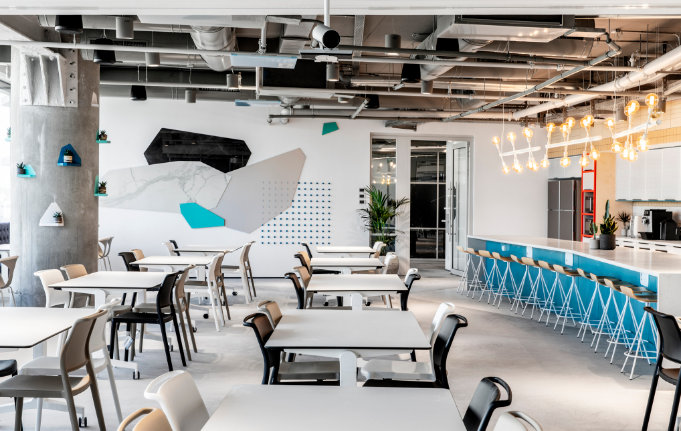 辦公室裝修設計:藍色與何色搭配為宜?