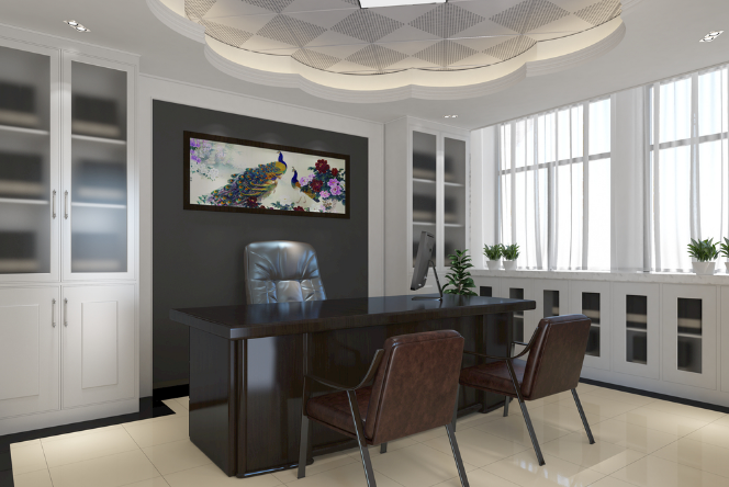 上海辦公室裝修設計:木質屏風巧擺放,營造溫馨高效工作空間